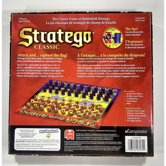 Stratego Classic Board Game Battlefield Strategy by Play Monster Complete - Picture 2 of 16